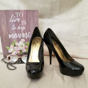 Candies Black Heels